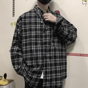 [하프클럽/셀러허브_여성트랜드패션]봄날 오버핏룩 새로이남방 가디건 체크남방