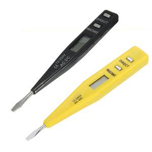 호환 AC DC 12V-250V 전압 테스터 펜 LCD 디지털 전압계 벽 전기 검출기 모니터 12V 24V 36V 48V 110V 220V
