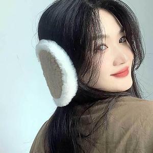 [JHQS89XJ_4B]브라운 왕 귀마개 털 겨울 니트귀도리 왕