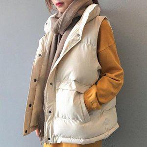 [셀러허브 패션][JHQS9121_4B]하이넥 방한조끼 데일리 패딩조끼 웰론 겨