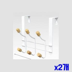 중 소품걸이 문걸이 우드 6구 도어행거 x2개 도어훅