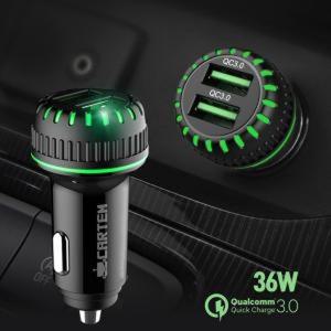 VIP 듀얼 QC 3.0 차량용 고속충전기[YYH-WCODE]