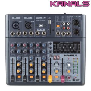 BKG-50 카날스 소형 오디오 믹서 블루투스, USB, SD, 이펙터, PC 인터페이스