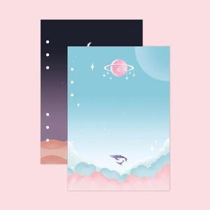 [JHQRMUTS_4B]A5 6공 MOONLIGHT 다이어리 속지 2종세트 03