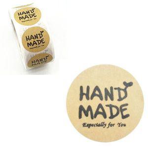 봉인 handmade 크라프트 대량 스티커 E