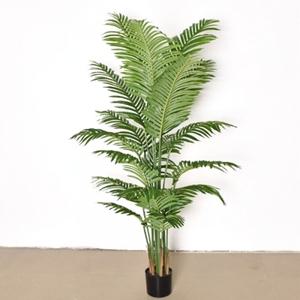 꽃인 장식 화분 아레카야자나무 바구니 인조 소품 용품 조화 조화(180cm) 꽃 분 인테리어