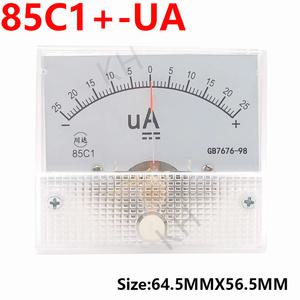 호환 85c1 포지티브 네거티브 전류계 DC 밀리암페어 미세 25ua 50ua 100ua 200mA 300mA 5A 10A 양방향