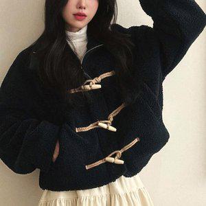 코트 페미닌룩 포근한 떡볶이 뽀글이 (WFH49BY)