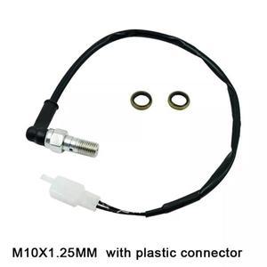 M10x125mm 바이크 오토바이 유압 브레이크 압력 후면 조명 스위치 와셔 부품 포함 Honda Yamaha Kawasaki S