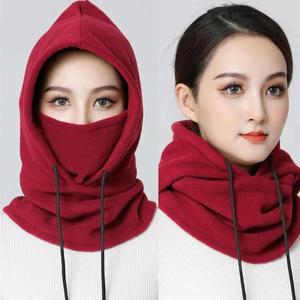 사이클링  얼굴 마스크 모자 조절 가능 스트링 플리스 야외 바이크 오토바이 자전거 방풍 열 원피스 스카프