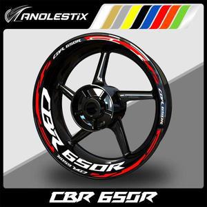 AnoleStix 반사 오토바이 휠 스티커 허브 데칼 림 스트라이프 테이프 혼다 CBR 650R 2024