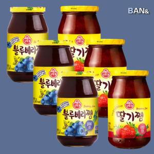 [기타] 오뚜기 블루베리잼 500g 3개+딸기잼 850g 3개 대용량