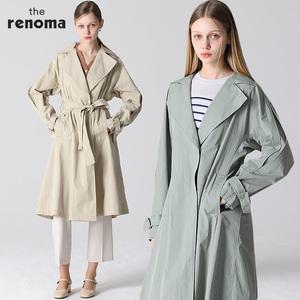 [더레노마][레노마(renoma)] 플라이 A라인 벨티드 트렌치코트 (택가격 299000원)