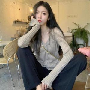롱 도트 흐 방울 심플 봄가디건 V넥 MFNC040117 (3jVjM)