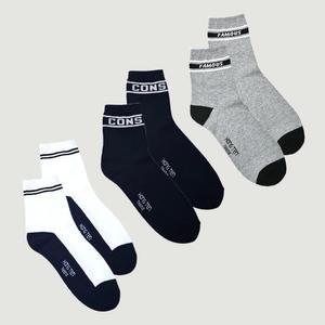 행텐틴즈 동백01 3PACK캐주얼미드삭스1  1447006240298