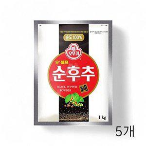 [셀러허브 패션][JHQSIMI2_52ET]오쉐프 순후추 X 대용량 후추가루 1kg 5개