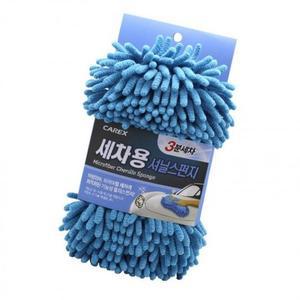 셀프 가성비 관리 세차용품 셔닐스펀지 자동차 1p (3gsiG)