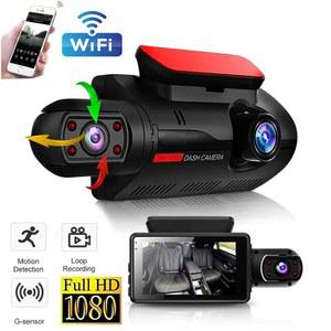 화물차 블랙 박스 자동차 HD 1080P 비디오 레코더에 듀얼 렌즈 대시 WIFI 나이트 비전 센서 루프 녹화 Dvr 카메라