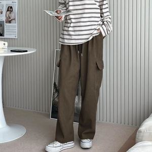 밴딩 바지 겨울 안감 기모 남성 코듀로이 카고팬츠