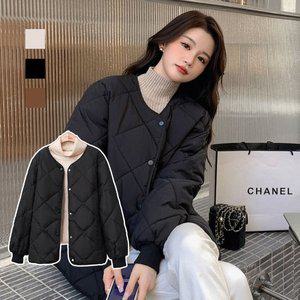 누빔 자켓 여자패딩 가을 겨울패딩 숏패딩 플로 (WFHB04V)