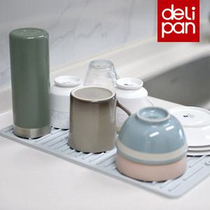 델리팬 다용도 실리콘매트 DEL-SM38 식기,컵 건조/과일,채소 물기제거/냄비 받침대