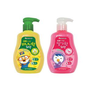 뽀로로 패티 펌핑 치약 250g 유아 어린이 저불소 뽀로로가 따온 딸기 펌핑치약 바나나