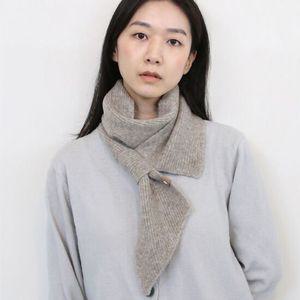 쥬스트 쁘띠 니트 고리 머플러 여성 미니 울 목도리