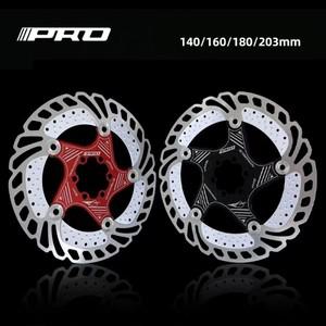 IIIPRO 자전거 로터 6 못 냉각 플로팅 140mm, 203mm, DH, XC, MTB 로드 산악 디스크 브레이크