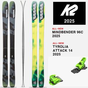 2425시즌 케이투 올마운틴 프리라이드 스키 K2 SKI MINDBENDER 96C+ATTACK 14 GREEN
