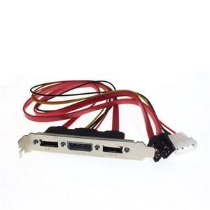 호환 핀 PCI 몰렉스 IDE 케이블, 브래킷 PC 프로파일 하드 SATA 슬롯 파워 외장 DIY 4 및 드라이브용 높이 to ESATA