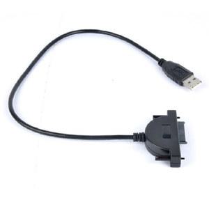호환 드라이브 외부 케이블 광학 어댑터 노트북 7 6 SATA LED가 있는 CD-ROM USB 13핀 DVD용 2 0-미니 변환기