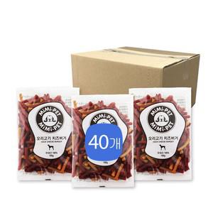 [미미펫] 모이스트 오리고기 치즈버거 100G 40봉 / 무료배송/박스판매/농촌진