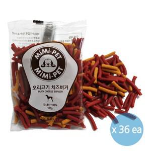 [미미펫] 모이스트 오리고기 치즈버거 100G 36봉 / 무료배송