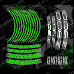 AnoleStix 반사 오토바이 휠 스티커 허브 데칼 림 스트라이프 테이프 Kawasaki Z900 2023