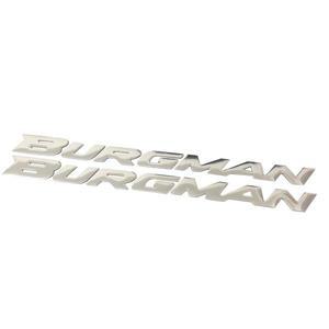 Yecnecty For Suzuki Burgman AN125 AN200 AN650 오토바이 반사 스티커 데칼 3D 크롬 1 세트 스쿠터 엠블럼