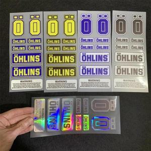 오토바이 스티커 헬멧 스쿠터 스폰서 충격 흡수 장치 수리 장식 데칼 반사 방수 OHLINS