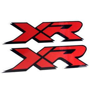 XR 로고 데칼 오토바이 연료 탱크 사이드 패널 림 헬멧 모토 반사 스티커 For 혼다 XR100 XR185