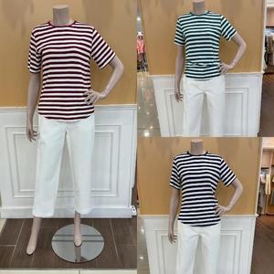 BCBG M백화점 BG스트라이프티셔츠  B5B3X471