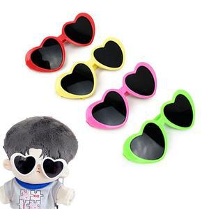 옐로우 선글모던라스 인형소품 하트 인형안경
