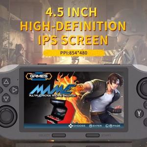 휴대용 게임 플레이어 레트로 비디오 콘솔 PS1 GBA MAME용 내장 20000 + 4.5 인치 스크린