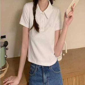 [오노마] ONM 여성 6컬러 큐티 여름 데일리 카라 반팔티셔츠 크롭티