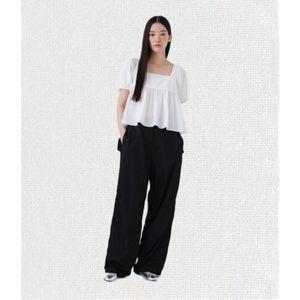 무신사 스탠다드 MUSINSA ANDAR D WOMAN 우먼즈 브라이트 나일론 파라슈트 팬츠 블랙 MWDPC105-BK 612844