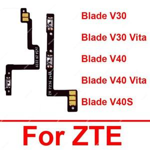 ZTE Blade V30 Vita V40 켜기 끄기 전원 볼륨 버튼 플렉스 케이블 측면 키 스티커 부품이 있는