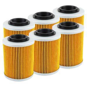 2/4/6 Pcs Cyleto 오토바이 오일 필터 BRP CAN-AM Outlander MAX 330 400 L 450 500 570 650 Renegade 800