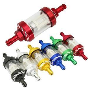 8mm CNC 알루미늄 합금 유리 가스 연료 가솔린 오일 필터 모토 먼지 핏 자전거 125/140/150/160cc CRF70 90