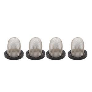 Uxcell 4pcs 17mm Dia 오토바이 엔진 오일 스트레이너  스쿠터 연료 필터 골무 컵 소형 메쉬