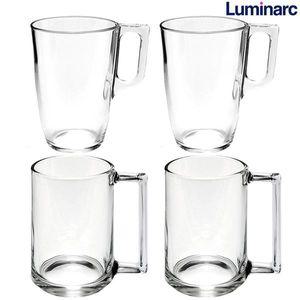 유리머그컵 320ml 2P+320ml 2P 카페 내열 커피 머그잔