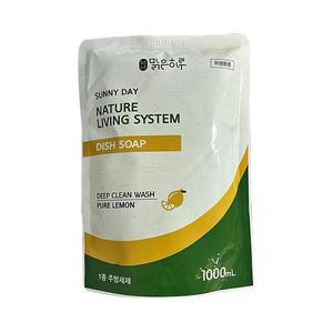[XBK6M1N3_48]맑은하루 주방세제 리필 레몬향 1000ml 설겆이