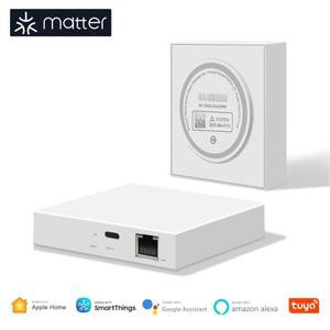투야 스마트봇GIRIER Tuya Matter ZigBee 허브 스마트 유선 물질 스레드 게이트웨이 브리지 지지대 Alexa S