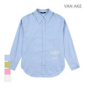 [반에이크] 루즈핏 레터링 셔츠_VB34BLUD04Z